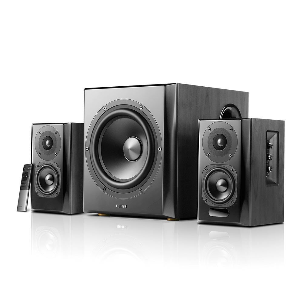 CAIXA DE SOM COM SUBWOOFER 150W RMS - EDIFIER S351DB PRETA em Oferta na Shopee
