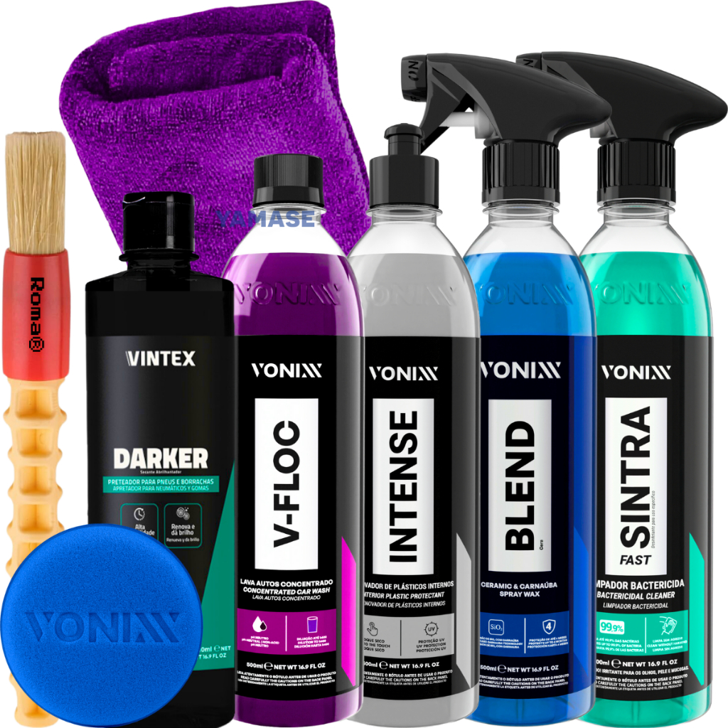 Kit Shampoo V-Floc Cera Blend Sintra Fast Intense Darker Pneu Pretinho Vonixx
