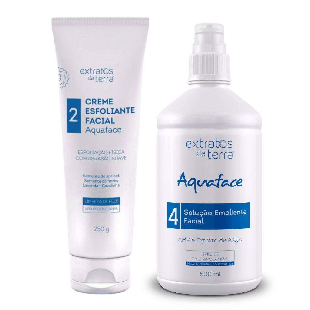 Creme Esfoliante E Solução Emoliente Extratos Da Terra