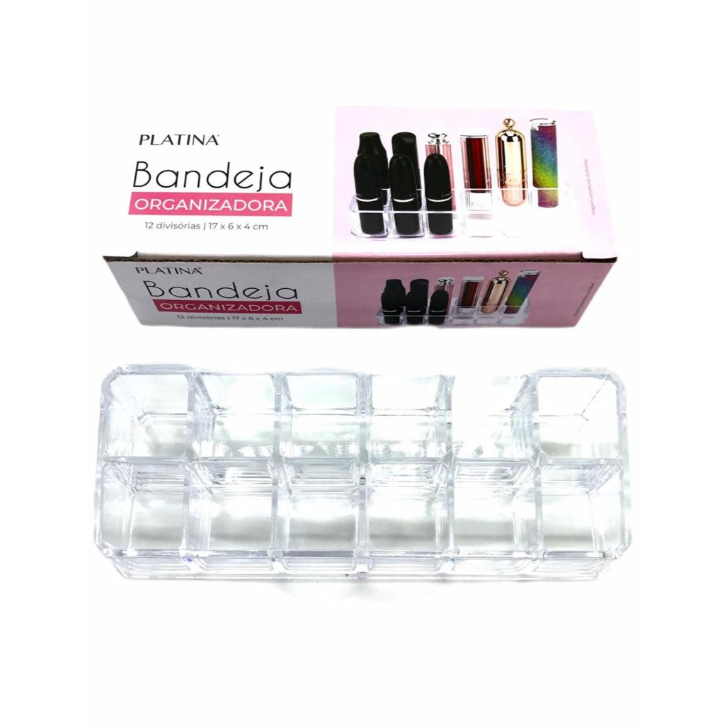 Porta Batom Maquiagem Organizador C/12 Divisões Acrílico em Oferta na Shopee
