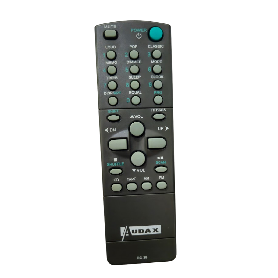CONTROLE REMOTO PARA SOM CCE / AUDAX MD-X80 RC-39