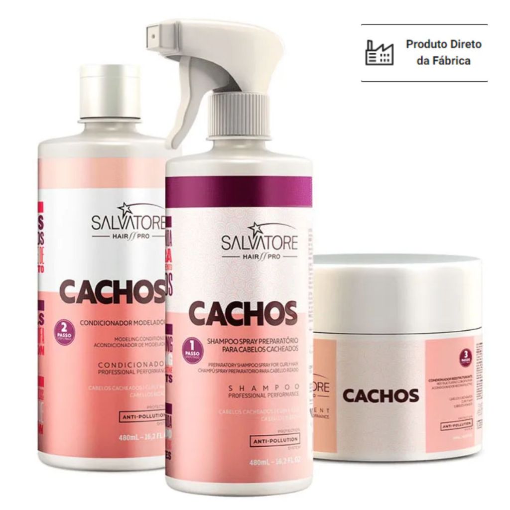 KIT CACHOS HAIR PRO SALVATORE em Oferta na Shopee