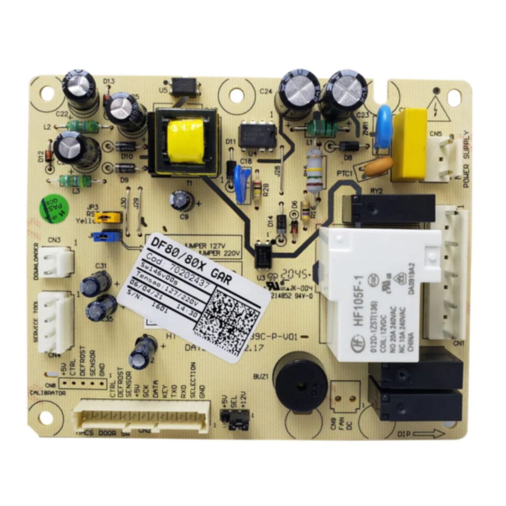 Placa de Potência para Geladeira Electrolux DF80 DF80X 70202437 A02021013