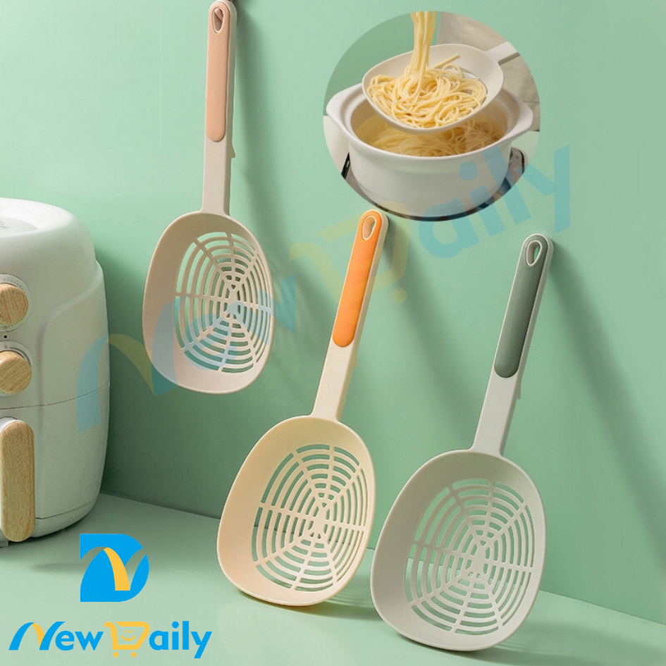 Escorredor de macarrão e alimentos Escumadeira Colher De Silicone Grande Capacidade BC-10