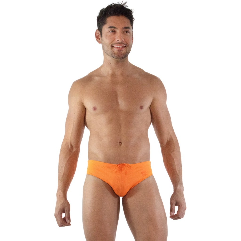 Sunga Slim Laranja Silk Gel Garda Uomo