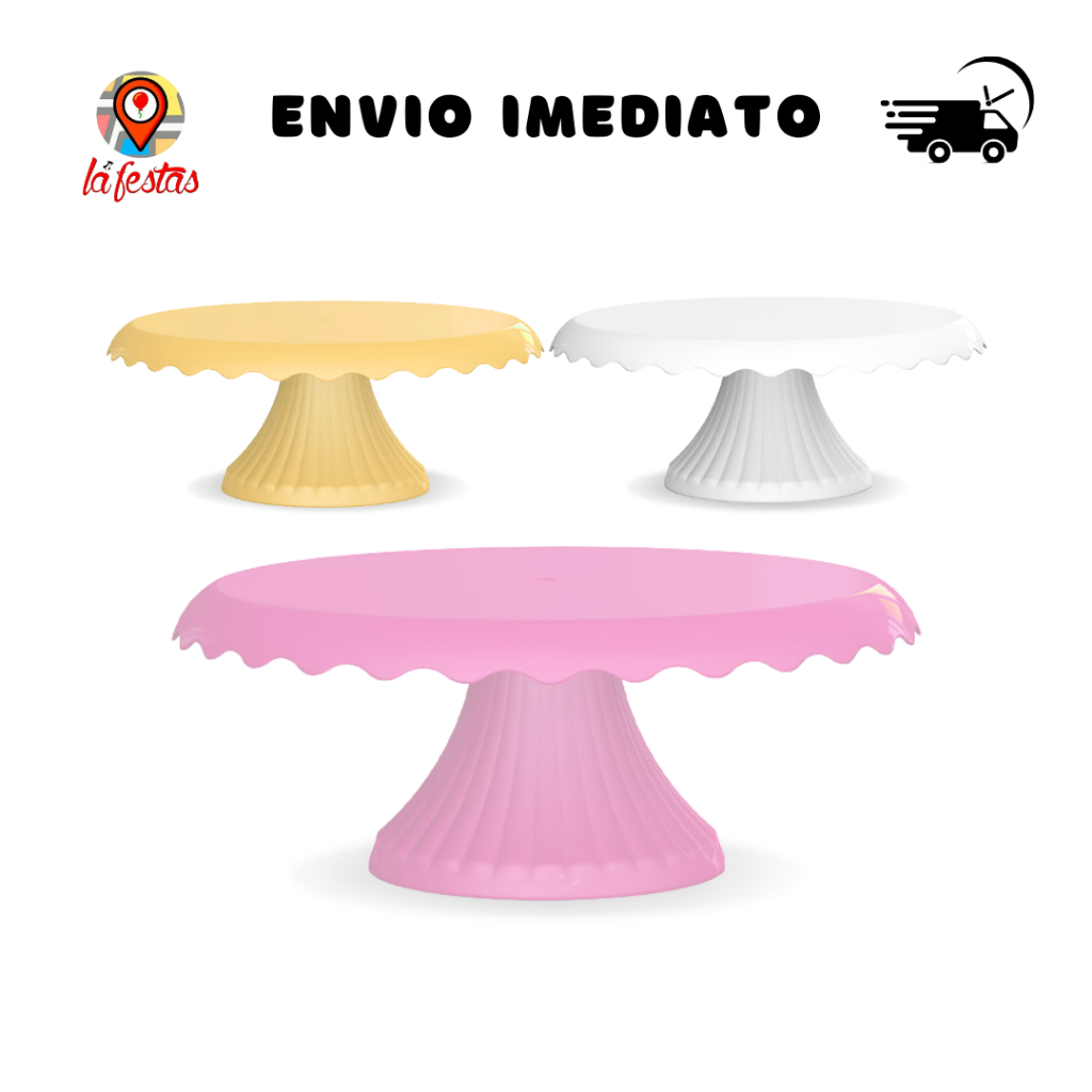 Boleira Cake Renda 19 Cm Várias Cores em Oferta na Shopee