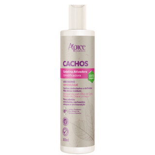 Gelatina Apice Ativadora De Cachos Umidificadora Cabelos Cacheados Profissional Apse 300ml