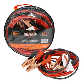 Cabo Chupeta Bateria 5 Metros 600a Para Carro Caminhão Moto Com Bolsa Premium Transferencia Cargas em Oferta na Shopee