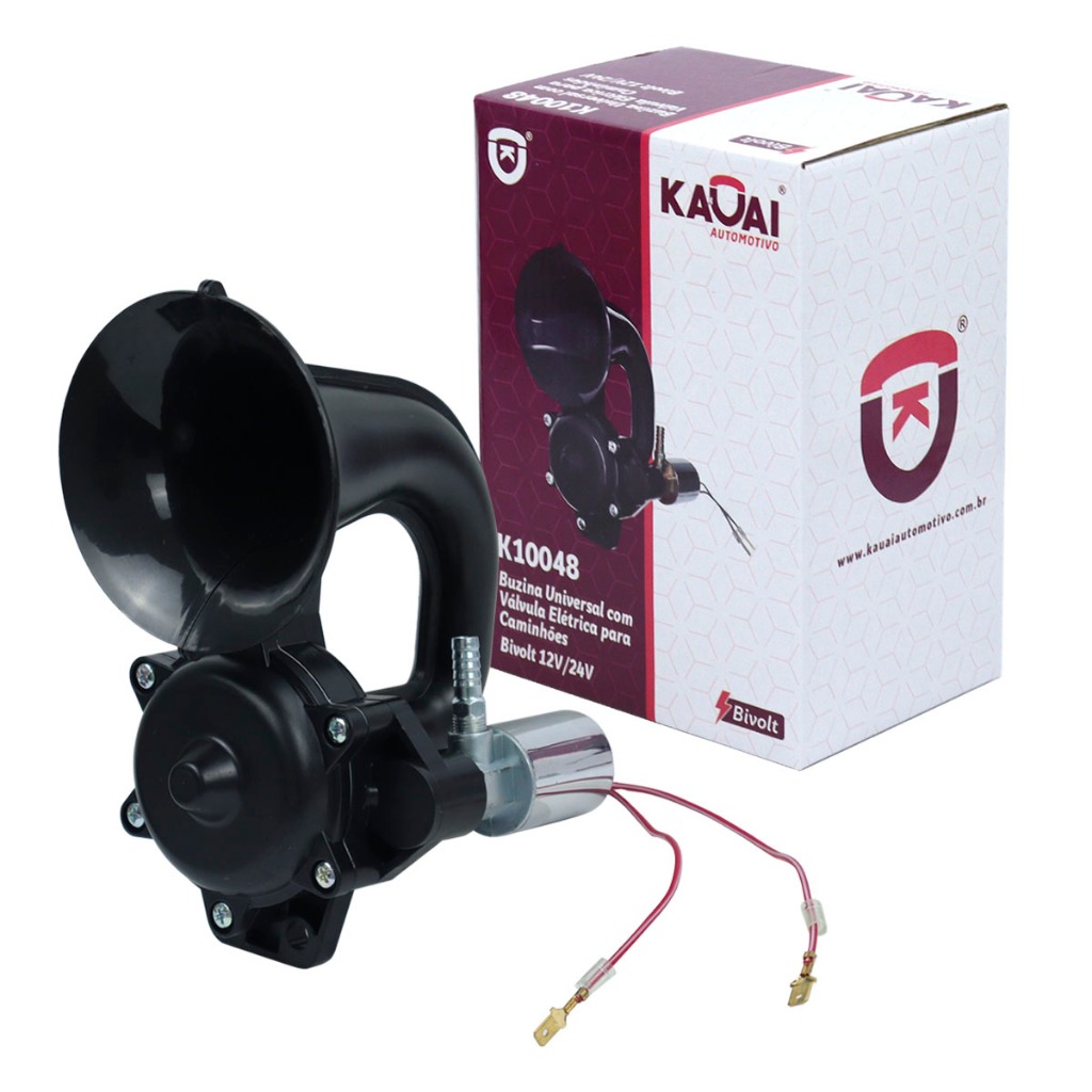 Buzina A Ar Para Caminhão Mb Scania Axor Atego S4 S5 S6 Iveco Stralis 12V 24V Eletropneumática em Oferta na Shopee