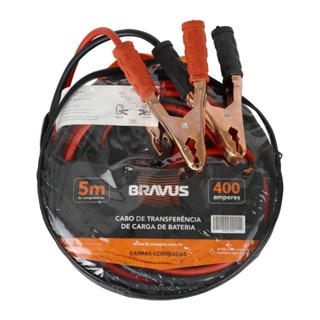 Cabo de Chupeta Carro Moto 5m 400a Premium Com Bolsa Transporte Transferência de Carga Bateria em Oferta na Shopee