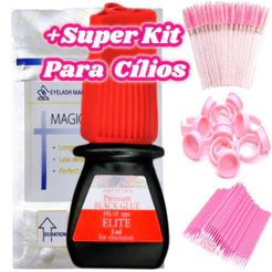 Cola Elite Hs10 3ml Extensão Alongamento De Cílios + Brinde