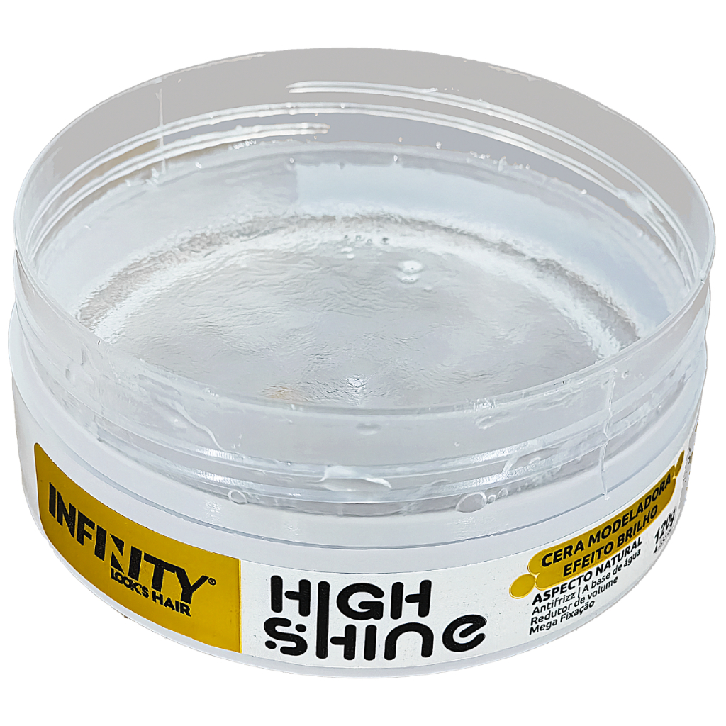 Cera Modeladora Efeito Brilho 120g High Shine INFNITY LOOKS HAIR - 3 un — imagem 2 de 2