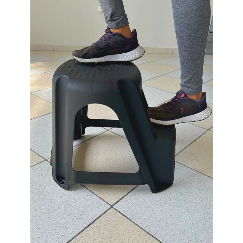 Banqueta Banco banquinho 2 Degrau (step Preta) Arqplast, excelente para fazer exercícios físicos
