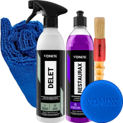 Limpador de Plasticos Delet + Revitalizador Restaurax Vonixx
