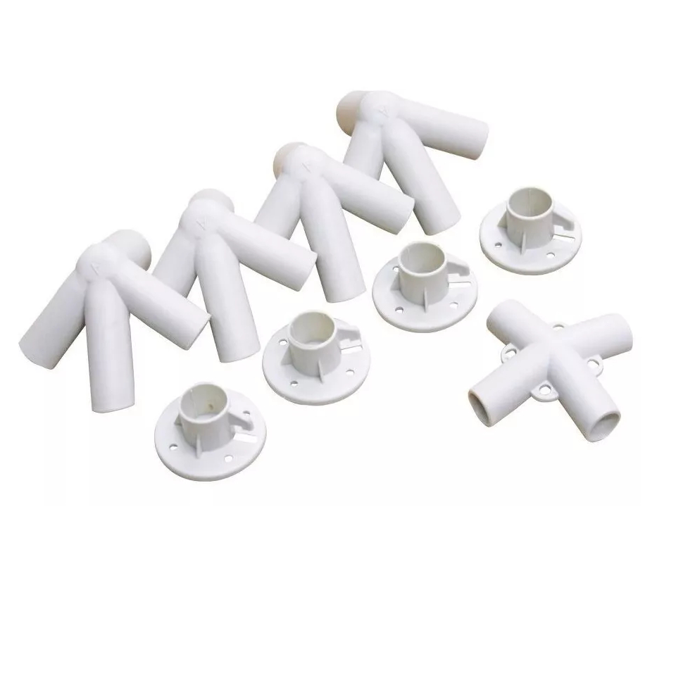 Kit Conexão Gazebo Tenda Peça Plástica Universal 9 Peças 3x3
