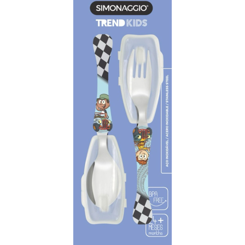 Talher e gargo infantil com capa protetor Disney unicornio chaves simonnagio