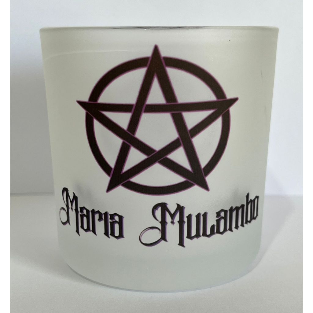 COPO DE BEBIDAS MARIA MULAMBO UMBANDA QUIMBANDA E CANDOMBLÉ FOSCO 260ML PENTAGRAMA