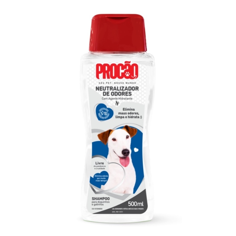 Shampoo Pet Neutralizador De Odores Procão 500ml em Oferta na Shopee