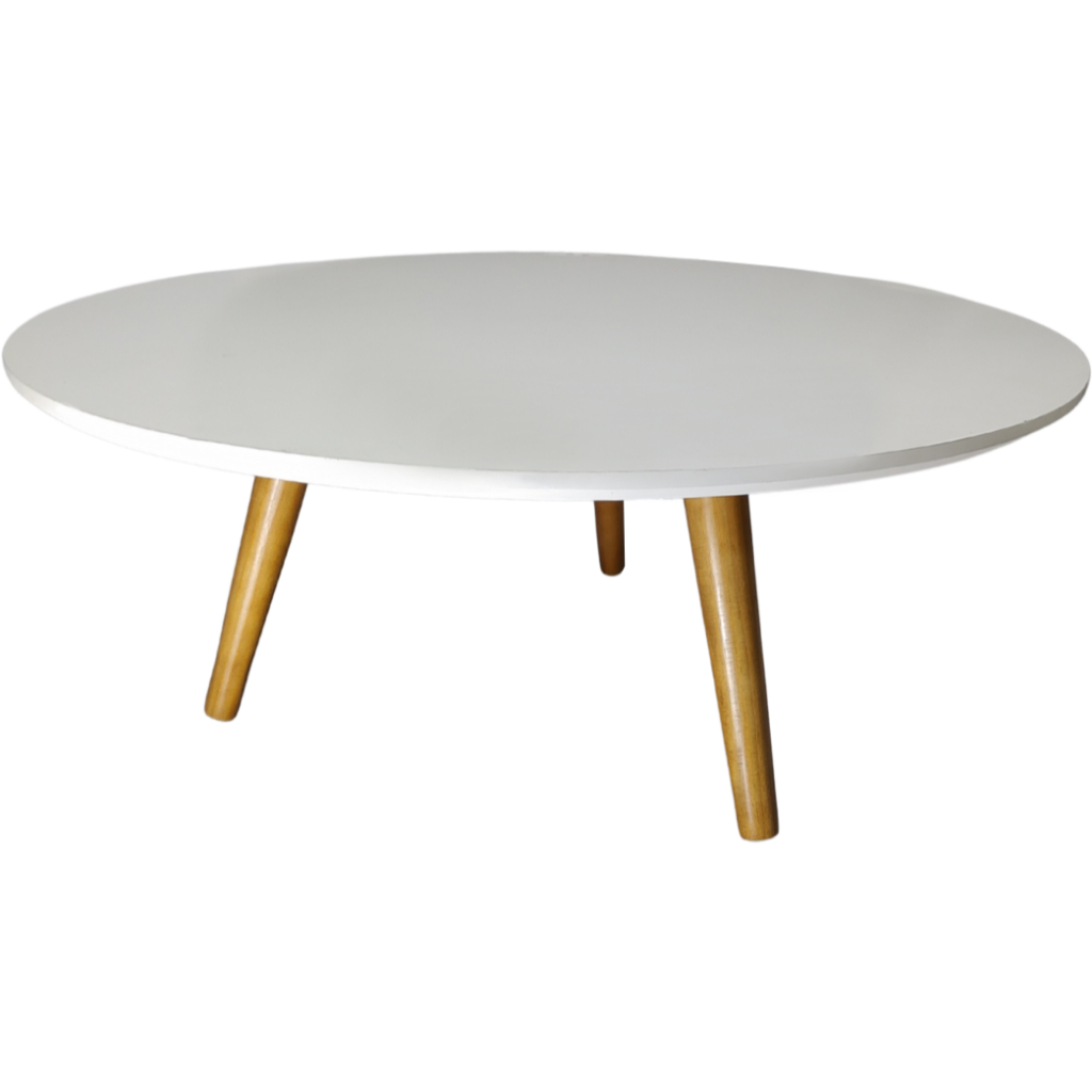 Mesa Centro 60cm 70cm 80cm 90cm Redonda Mdf Ayme Pé Palito 50cm Mesinha Tripé Infantil Central Lateral Canto Sala Estar