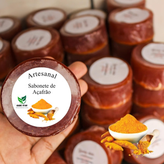 Sabonete artesanal de Açafrão Depilatório e Redutor de pelos em Oferta na Shopee