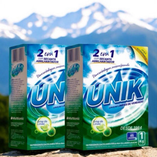 Kit 2 Detergente Unik 1K Pó Para Lava Louças Limão com tensionativos Biodegradaveis! em Oferta na Shopee