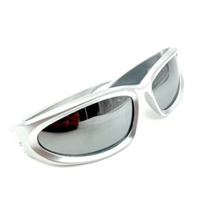Óculos De Sol Masculino Feminino Futurista Y2K Lentes Prateada Modelo Unissex Uv400 em Oferta na Shopee