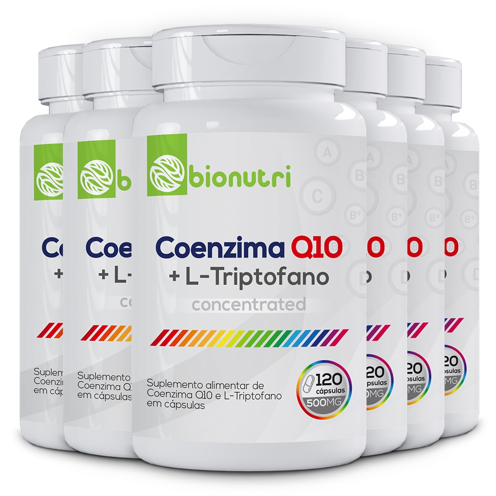 Kit 6 Coenzima Q10 120 Caps 500 Mg Energia Extra