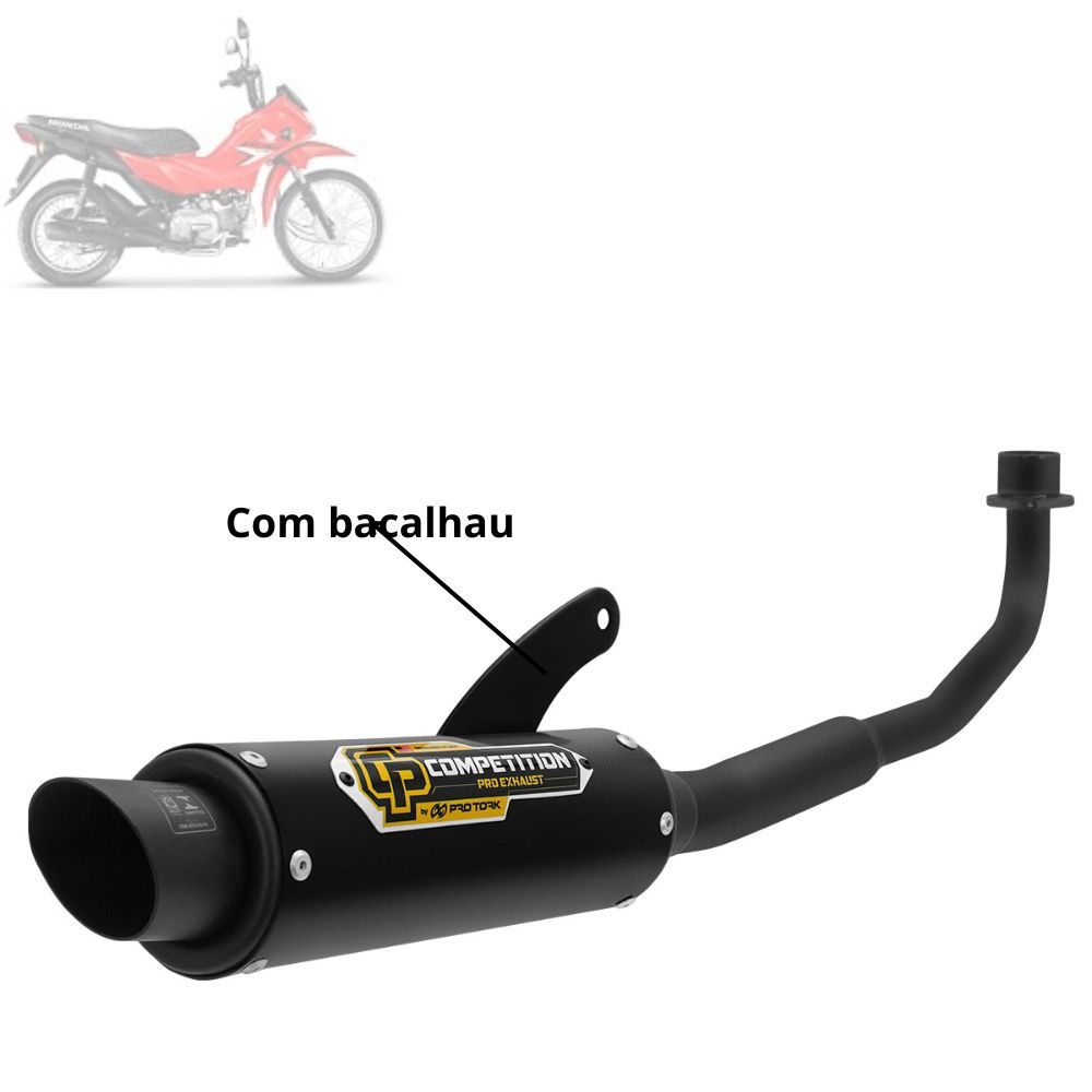 Escapamento Escape Ponteira Esportiva Competition Honda Pop 100 Pro Tork em Oferta na Shopee
