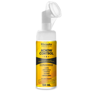 Mousse Micelar - Espuma de Limpeza Facial – Acnow Control - 150ml - Rhenuks em Oferta na Shopee