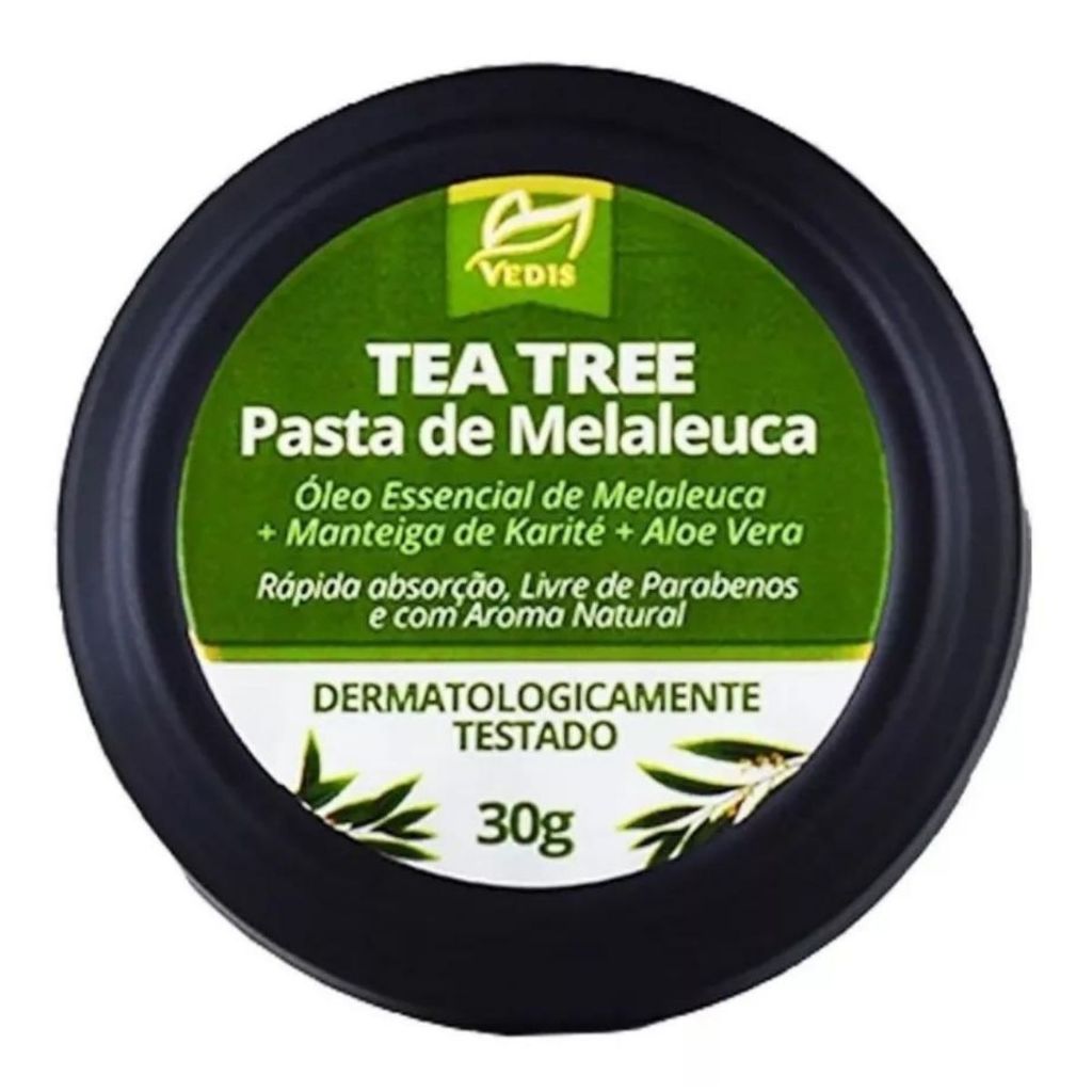 Pomada De Melaleuca Tea Tree Fungos Bactérias Acne 30g Vedis