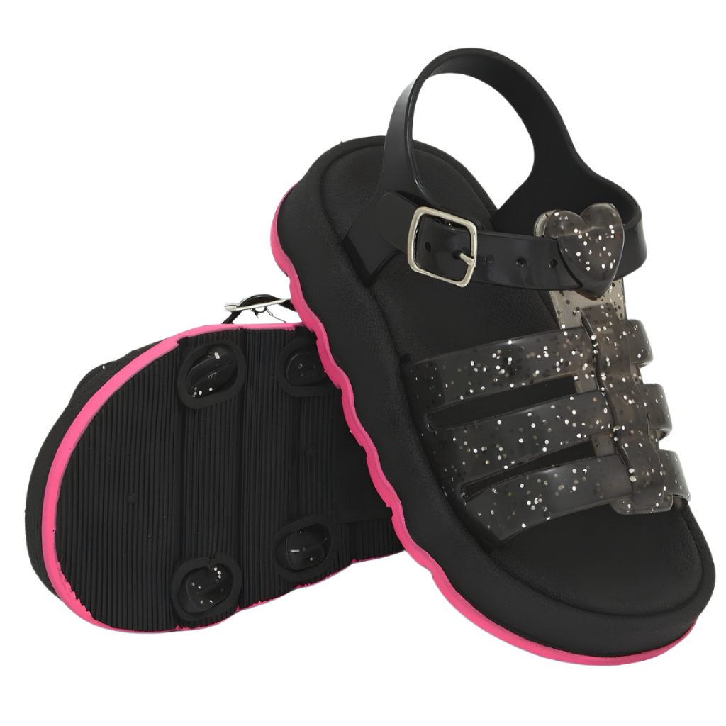 Sandália Papete Bebe Menina Love Mini Lu Baby Confortavel Lançamento
