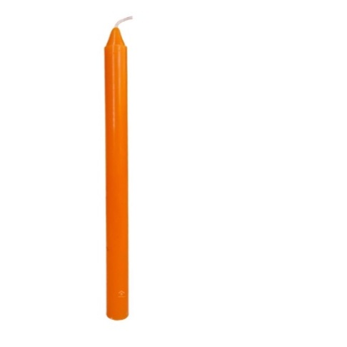 Vela Palito LARANJA / 1 Kg / 33 Velas - 18 Cm X  1,6 - +/- 6hs Queima - Velas Encandeia