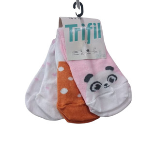 Kit Sortido com 3 pares de  Meias antiderrapante Trifil infantil Tamanho 16-19