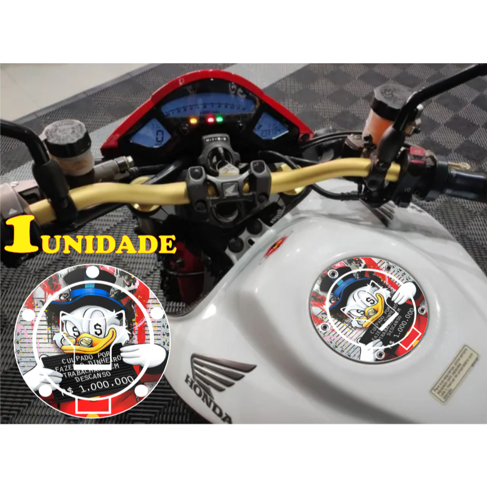 Adesivo Tampa Do Tanque Para Moto Protetor Da Honda CG Titan Fan Start 160  CB1000 NXR SAHARA XRE NC