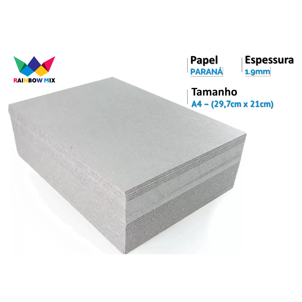 Papelão Paraná 1,9mm - 10 Placas Capa Agenda A4 21x29,7cm em Oferta na Shopee