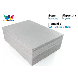 Papelão Paraná 1,9mm - 50 Placas Capa Agenda A4 21x29,7cm em Oferta na Shopee