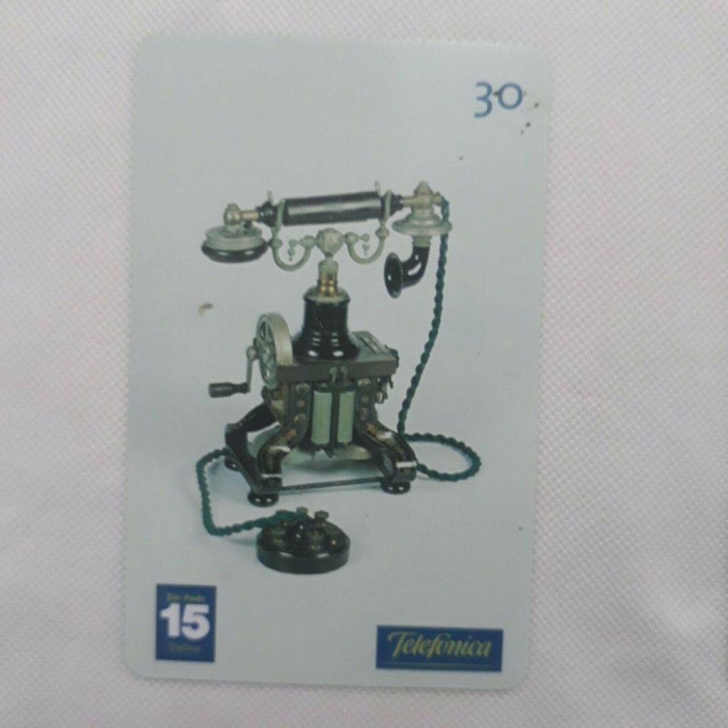 Cartão Telefônico Ericsson 1892 Telefone pé de ferro - Telefônica 2002