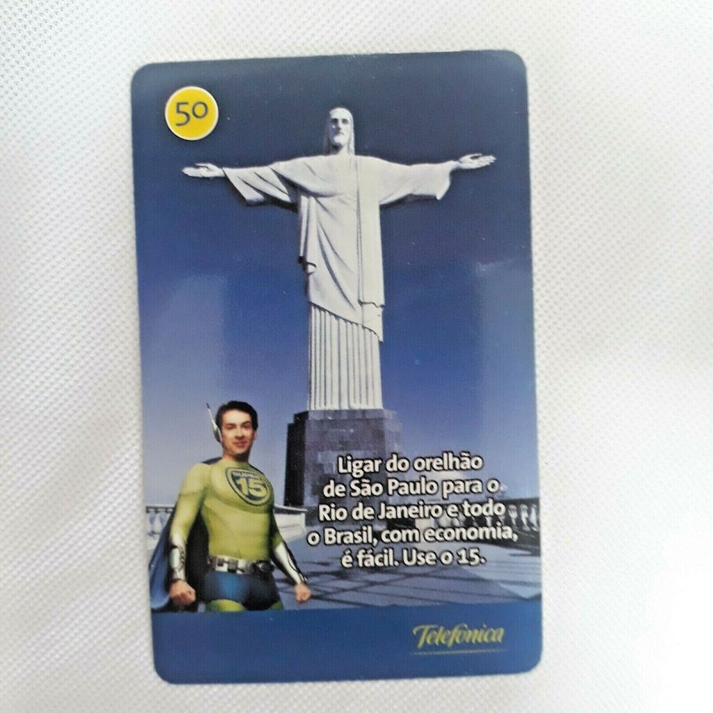 Cartão Telefônico Cristo Redentor - Telefônica 2007