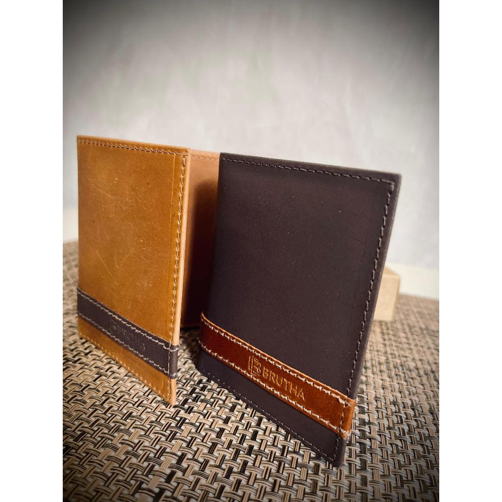 Carteira Couro Legítimo Porta Cartão com Divisórias espaço para dinheiro Slim