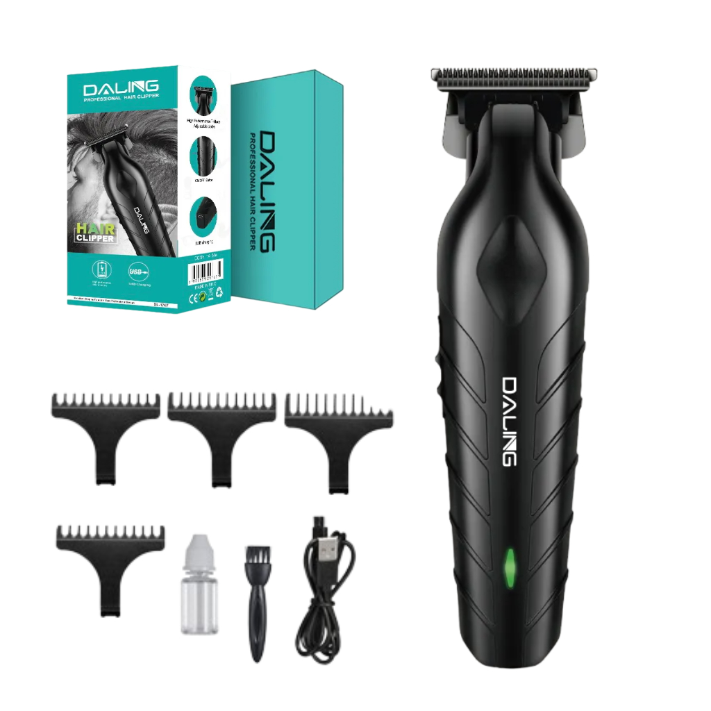 Maquina Corte Cabelo Acabamento Profissional Cor Preto 110V/220V Daling DL-1767 / DL-1777 em Oferta na Shopee