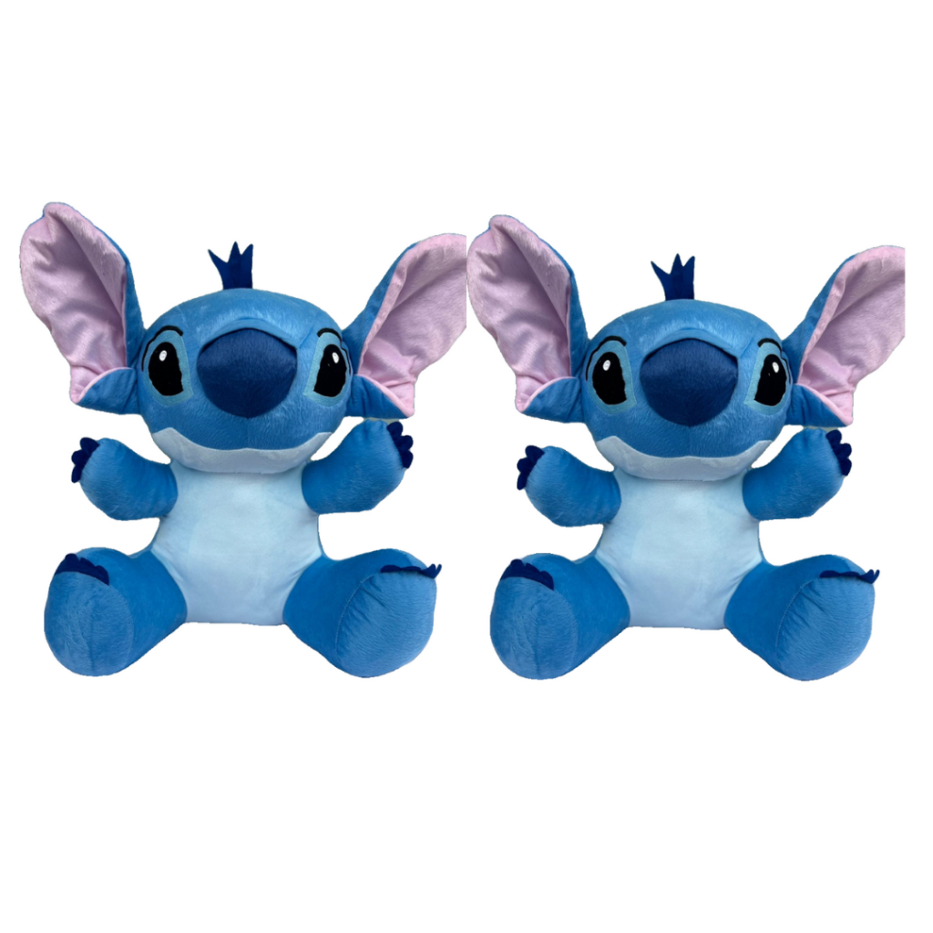 Kit 2 Unidades Bicho de Pelúcia Stitch Grande Filme Lilo e Stitch Criança - Antialérgico Melhor Preço/Presente Infantil