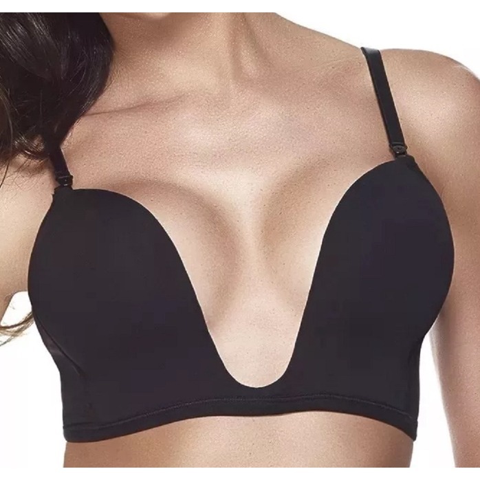 Sutiã Decote Profundo Com Bojo e Aro de Alça Regulável Soutien U Ref: 3040 em Oferta na Shopee