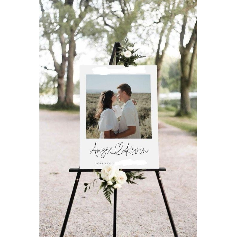 Placa Decorativa Para Casamento Personalizada Foto Do Casal em Oferta na Shopee