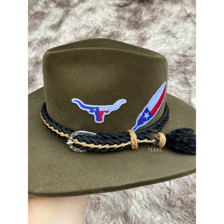 Bandinha Ferradura para chapeu trançada country em Oferta na Shopee
