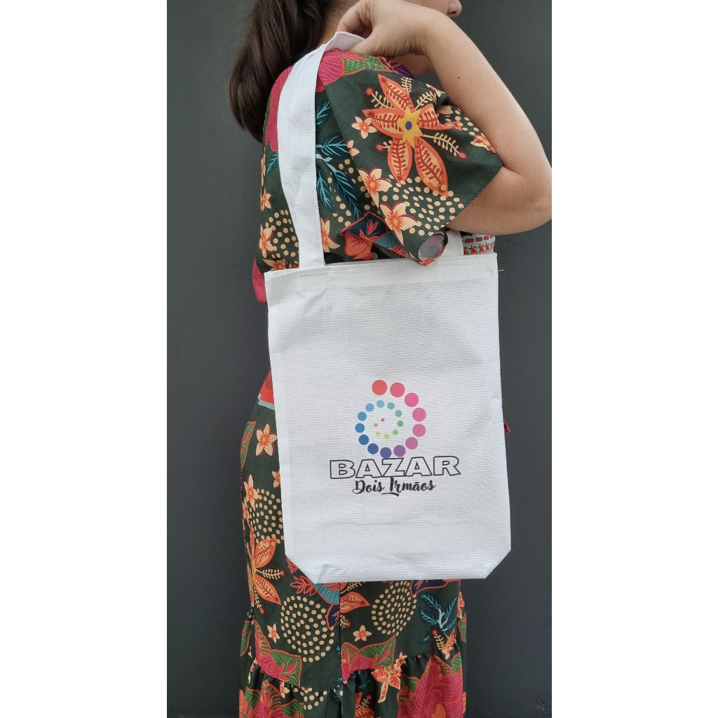 ECOBAG Bolsa Compras Praia Passeio Viagem Tecido Pet Ecológico eco bag 30x40x8 - Barata Entrega Rápida
