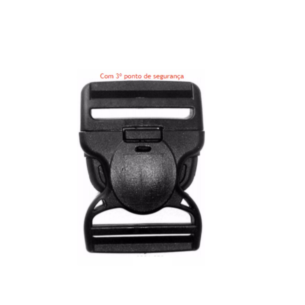 Fivela / Fecho Engate Rápido com 3 Travas de Segurança 50mm