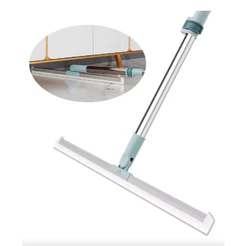 Rodo De Silicone 35 cm Multiuso Raspador P/ Limpeza De Pisos e Vidros C/ Cabo Extensor Limpeza Geral