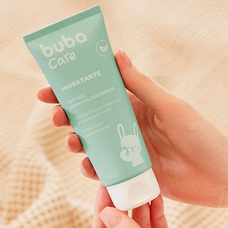 Hidratante 120ml Buba Care Cuidados Hidratação Pele Bebê Infantil