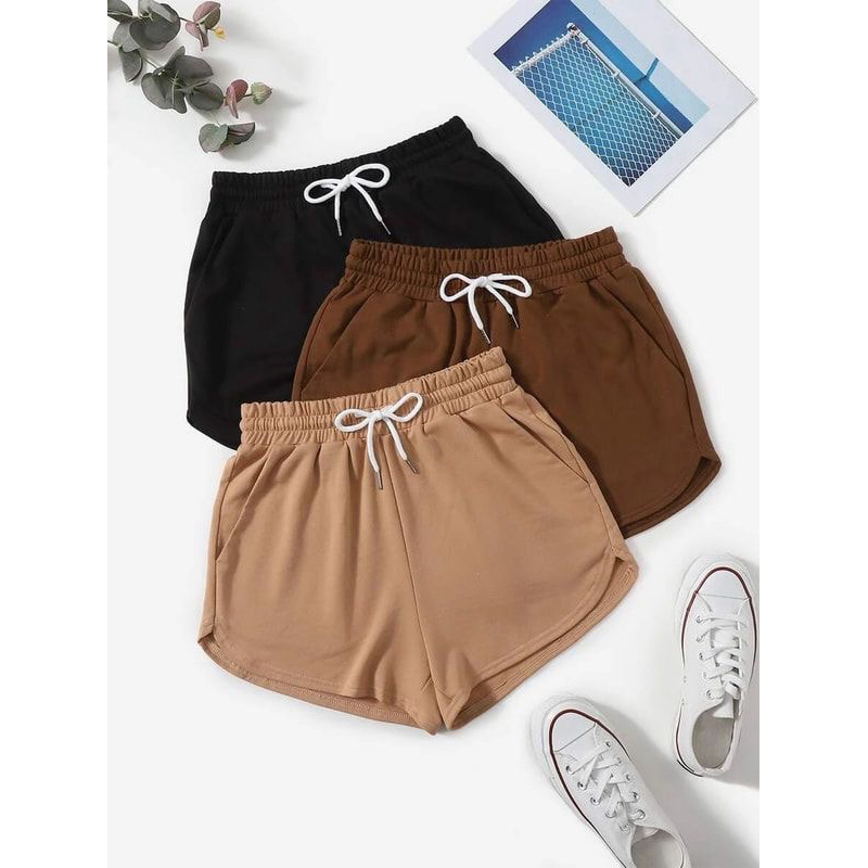 Kit 2 Short Moletom Feminino cós elástico do PP ao Plus Size até G5
