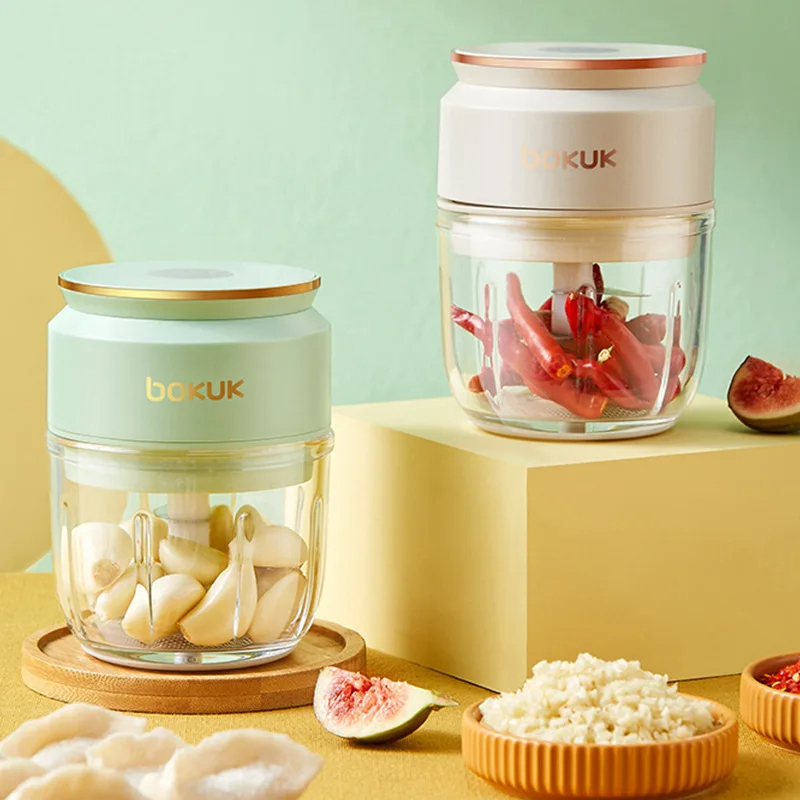 Processador Triturador Elétrico De Alimentos Legumes Moedor Carne Frutas Portátil USB